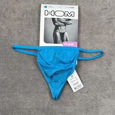 Hom Men turquoise blue Plume temptation G-string thong underwear size S M