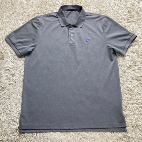 Southern Tide Polo Shirt Mens XL Gray Performance Stretch Golf Tide to Trail