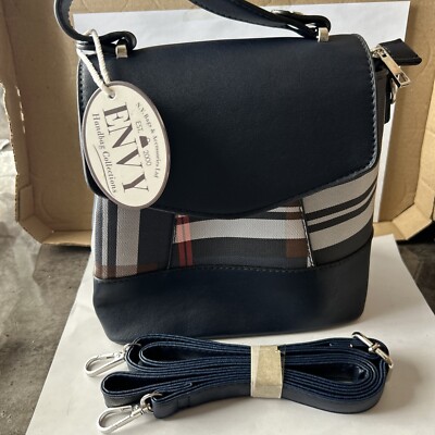 ENVY Ladies Grab/Shoulder Bag 820 In Navy UK
