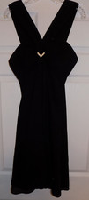 Jessica Howard 10 M L little black dress cocktail party cruise formal rhinestone