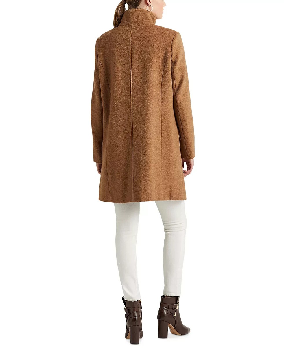 Lauren Ralph Lauren Women's, Women's Buckle-Collar Coat, New Lauren Ralph Lauren Women's, Women's Buckle-Collar Coat, New