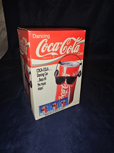 NEW Vintage 1989 Coke Coca-Cola Dancing Can with Glasses Headphones Box