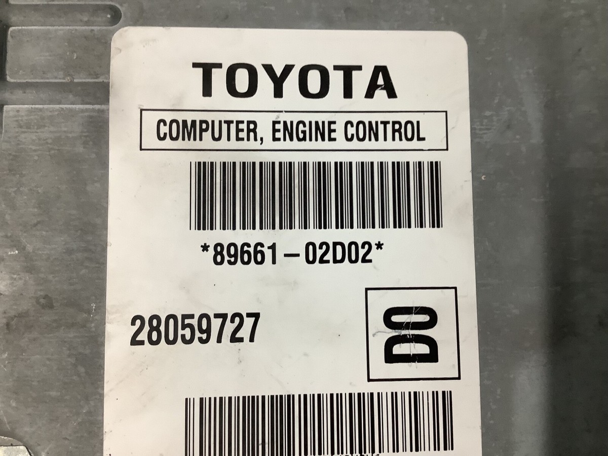 89661-02D02 ecu ecm engine control module 2006 toyota