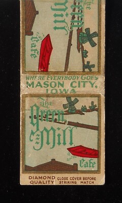 1930s DIAMOND QUALITY The Green Mill Cafe Where Everybody Goes Mason City IA MB