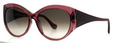 BALENCIAGA BA23 81B Shiny Violet Womens Gradient Sunglasses 58-16-140 B:48