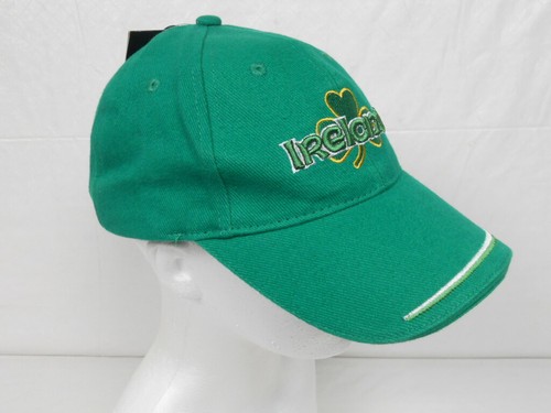 IRLANDA Shamrock Flag - Cappello berretto palla da baseball regolabile con cinturino verde - Nuovo con etichette - Foto 8 di 10