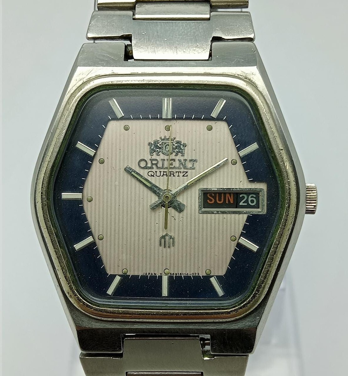 Orient 6569611-40 Quartz Day/Date Vintage Men's Watch SFN42ALI5 | eBay