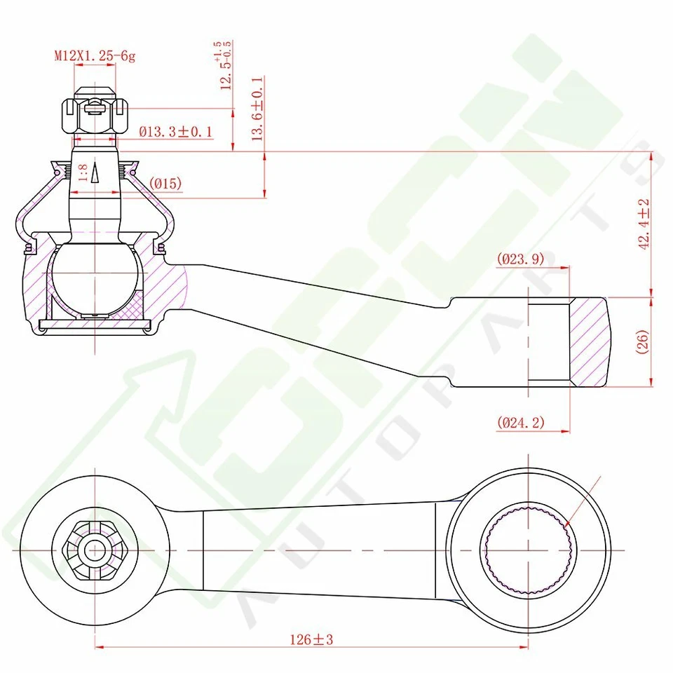 9pcs Suspension Ball Joint Tie Rod Ends for 1987-1991 Mazda B2200 Best Warrty Foto 4 de 4