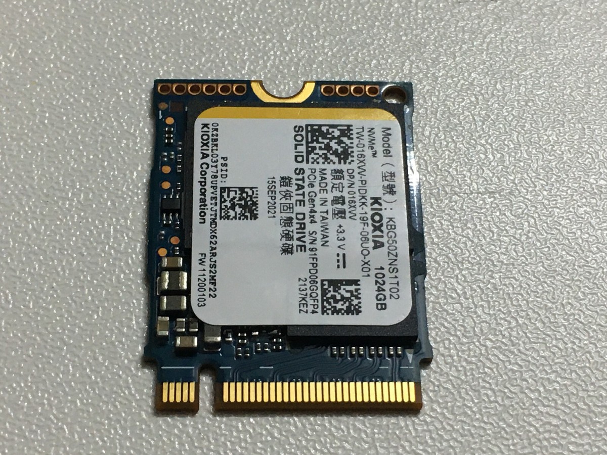 KIOXIA M.2 2230 NVME SSD 1TB 正常動作品 Kioxia BG5 1TB 2230 M.2 NVMe PCIe4 x4 SSD KBG50ZNS1T02 Steam Deck