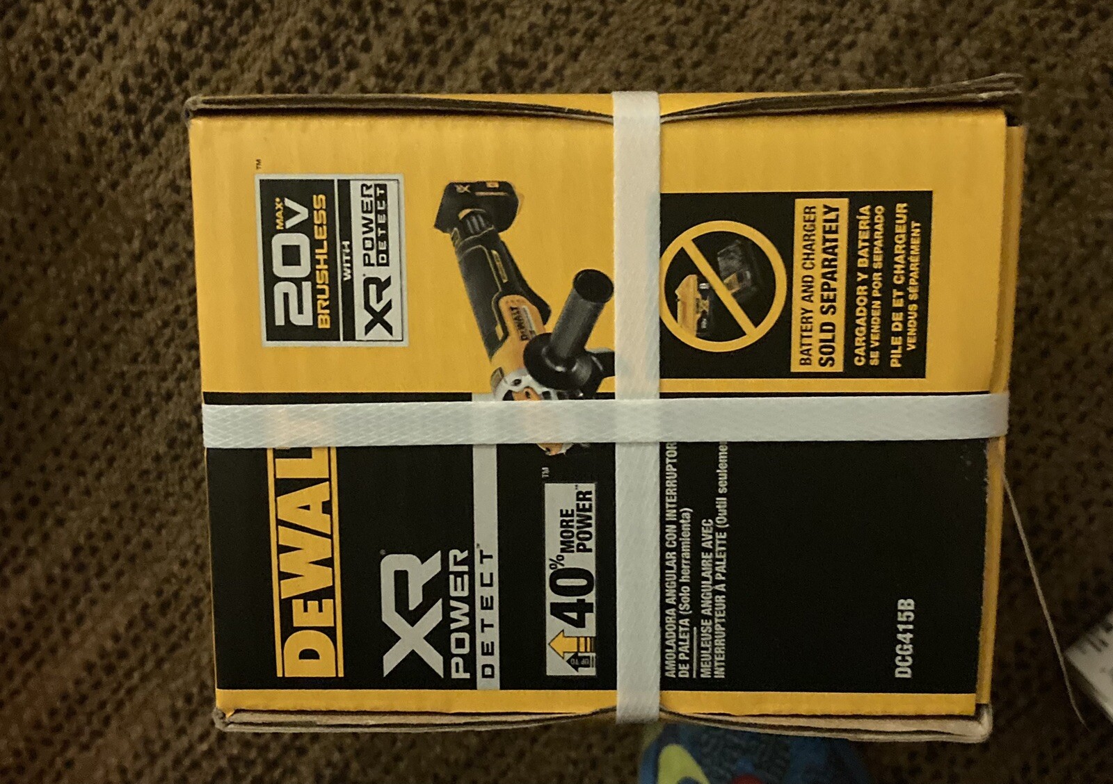 NEW DEWALT DCG415B 20V Max XR 4-1/2 Paddle Switch Angle Grinder Power Detect