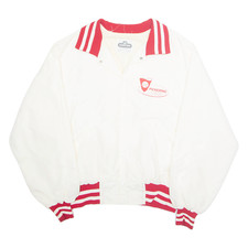 STARTER Mens Varsity Jacket White USA XL