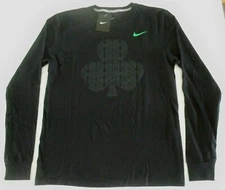 809206-010 Men Nike 2015 BOA Chicago Shamrock Shuffle 8k Long Sleeve Run Shirt S
