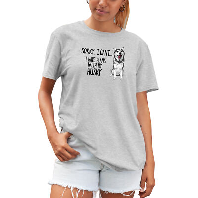 T-Shirt Siberian Husky Ich habe Pläne lustig Geburtstag Frauen Geschenke Hundebesitzer Unisex
