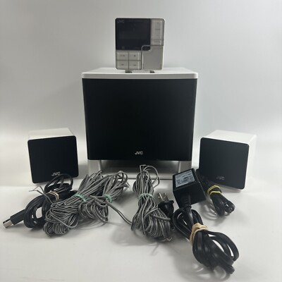 JVC CA-NXPS1 Compact  System 2 Main Speaker, Subwoofer ,POWER SUPLY & WIRES READ