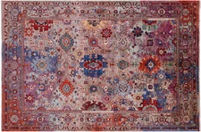 5' 7" X 8' 4" Transitional Heriz Serapi Hand Knotted Wool Rug - Q22998