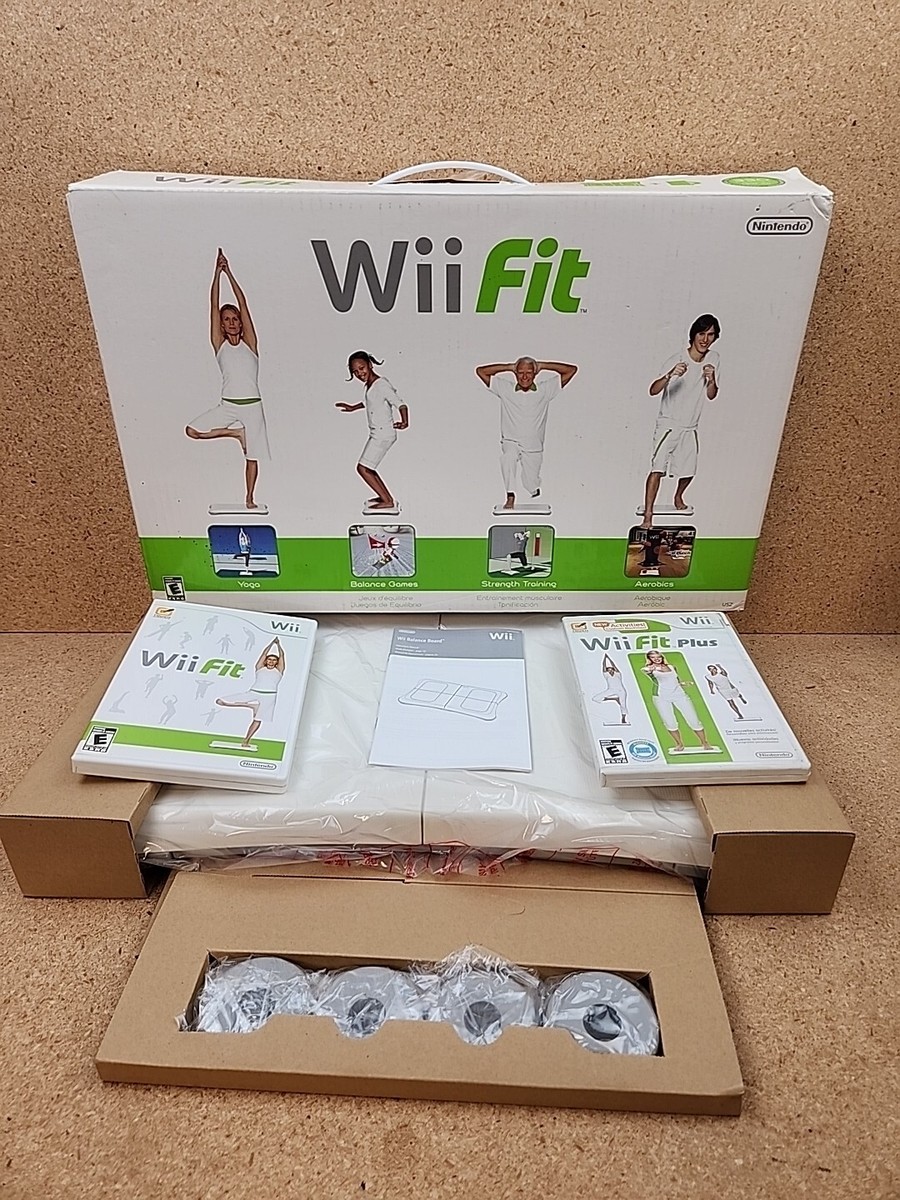 Nintendo Wii Fit & Fit Plus Balance Board Complete Bundle Legs