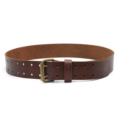 #ad Style n Craft 98052 2quot; Wide Work Belt in Heavy Top Grain Dark Tan Leather $36.99