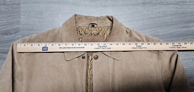 Vincistar Leather Sand Colored Jacket Mens Size 52 | eBay