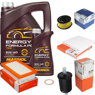 MAHLE Inspektionspaket 6 L MANNOL Formula PD 5W-40 für Smart Forfour Schrägheck