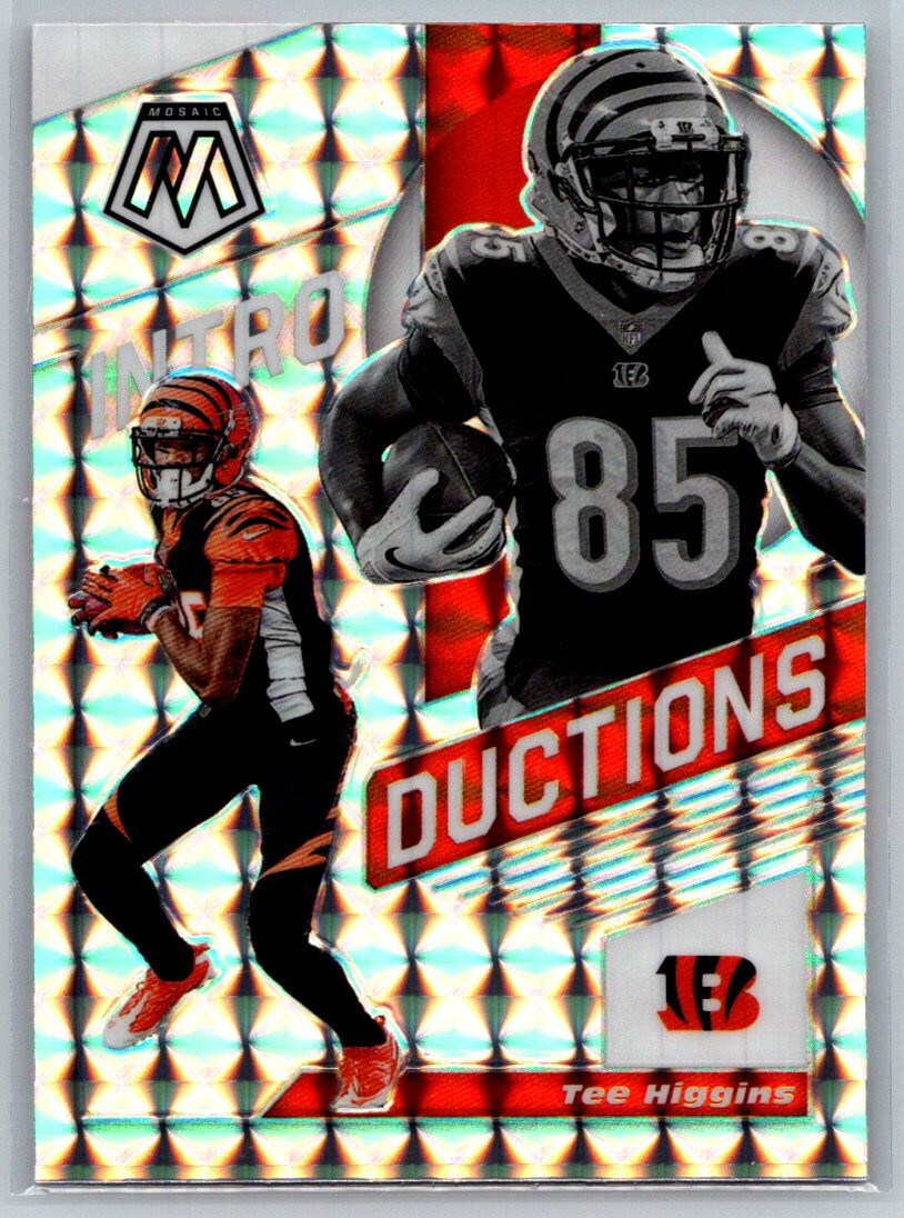 2020 Mosaic Tee Higgins Pink Camo Prizm Rookie RC #213 Bengals TC1851