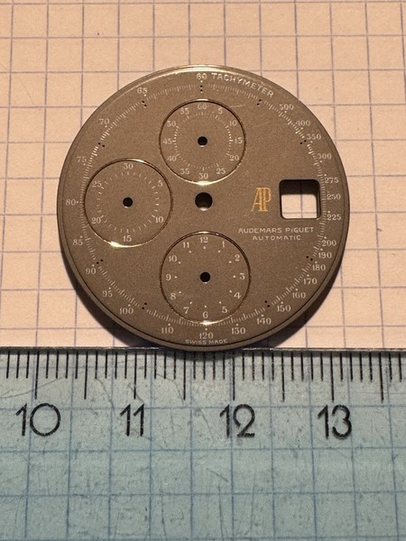Vintage AP Audemars Piguet Grey Chronograph Unfinished Dial, Cadran