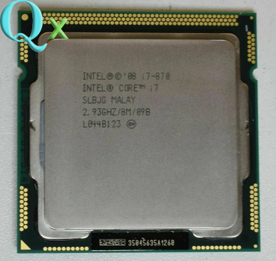 Procesador CPU Intel Core i7-870 LGA1156 primera generación cuatro núcleos 2,93 GHz 8 MB 95 W Foto 2 de 2