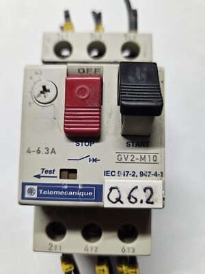 Telemecanique Motorschutzschalter GV 2-M10 IEC 947-2, 947-4-1 Q6.2