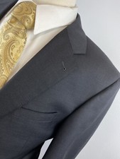 JOS A BANK Signature Gold Men s Charcoal Wool Sport Coat Stitch Lapel 42 R