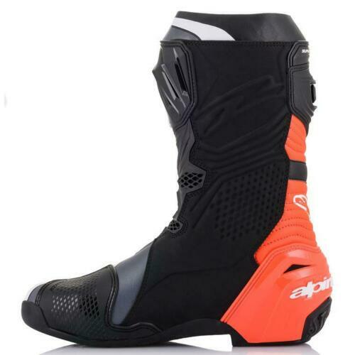 Alpinestars Supertech R 2022 schwarz neonweiß grau Motorradstiefel - Neu... - Bild 2 von 4