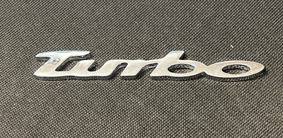 Turbo Schriftzug Auto Abzeichen Emblem Blende 135x20mm