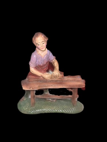 LOTTO STATUINE DEL PRESEPE-PLASTICA/PASTA -MADE IN ITALY - Foto 11 di 14