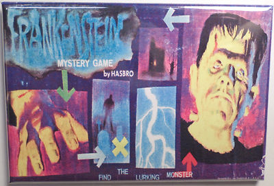 Frankenstein Board Game Box 2''x3'' MAGNET Refrigerator Locker Retro FREE SHIPPING