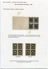 New Zealand 1907 3d and 6d Imperforate Plate Proofs on a page, wmk SCARCE