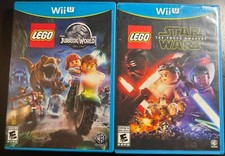 LEGO STAR WARS FORCE AWAKEN AND JURASSIC WORLD LOT OF 2 FOR Wii U - PREOWNED