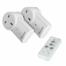 Wireless UK Plug-in Mains Socket With Remote Control Outlet Switch Sets