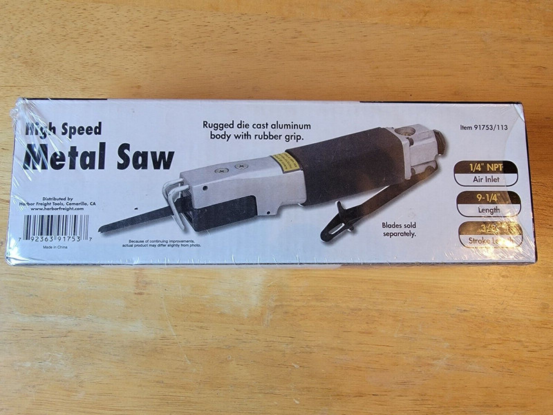 Central Pneumatic Metal High Speed Saw, New Never opened package model # 91753