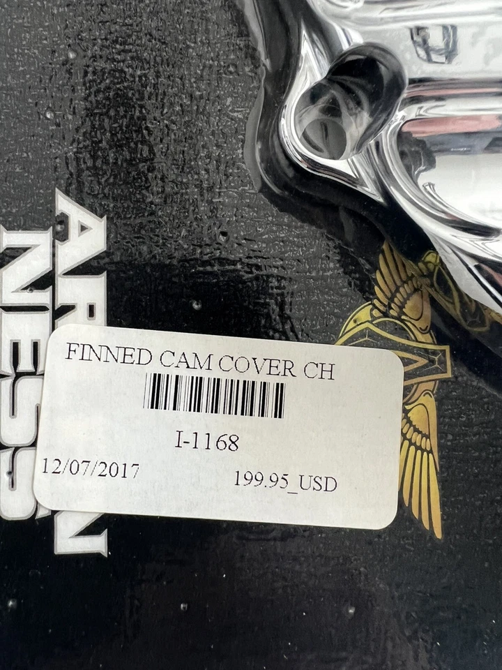 Cubierta de leva con aletas cromadas Arlen Ness I-1168 Indian Motor Thunderstroke Foto 2 de 2
