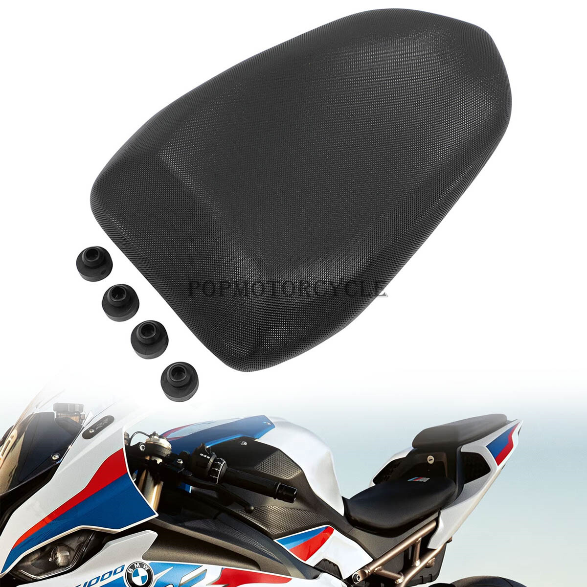 BMW S1000RR2019〜 Mローシート Black Rear Passenger Pillion Seat for BMW S1000RR 19-2023