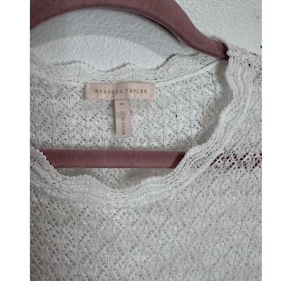 rebecca taylor long sleeve pointelle dress Rebecca Taylor Long Sleeve Pointelle Dress Raspberry at Amazon Women's Clothing store