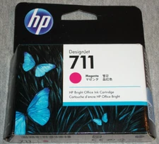 Genuine/Original HP Ink Cartridge ~ DesignJet 711 Magenta ~ Exp. 7/2024 ~ Sealed
