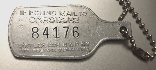 Portachiavi cliente vintage a forma di bottiglia: CARSTAIRS AMERICAN WHISKEY; Louisville KY - Foto 2 di 2