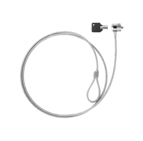 Tooq TQCLKC0025 – Security Cable with Key for Laptops, Silver, 1.5 Metres