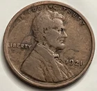 1921 Lincoln Wheat Cent — VG — Philadelphia — BN371