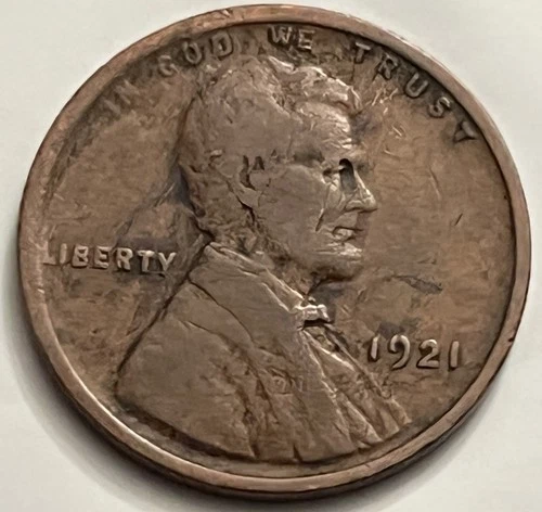 1921 Lincoln Wheat Cent — VG — Philadelphia — BN371
