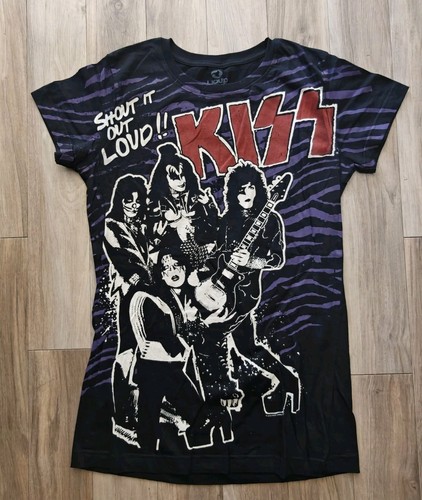 KISS "Shout It Out Loud" Women's T-Shirt Size XL - Picture 1 of 5