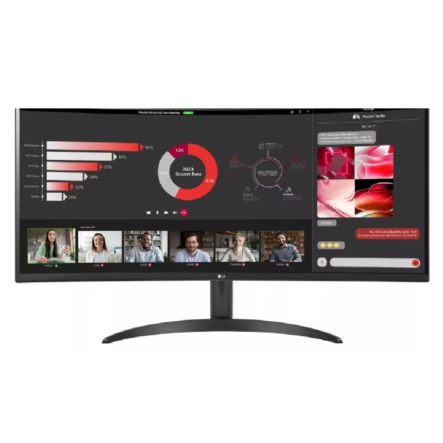 LG Curved Ultrawide WQHD Monitor - Thumbnail 3