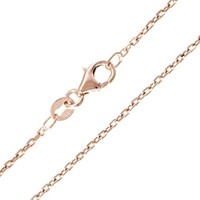 Cavill Ankerkette 925 Sterling Silber RoséVergoldet 45Cm Damenkette