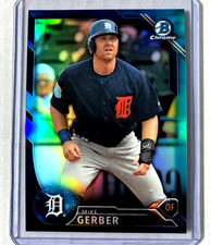 Blue Refractor #/150- 2016 Bowman Draft #BDC-187- Mike Gerber Rc Rookie