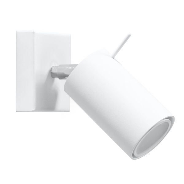 Applique GU10 acier blanc résistant anti-reflet pour lire dans son lit