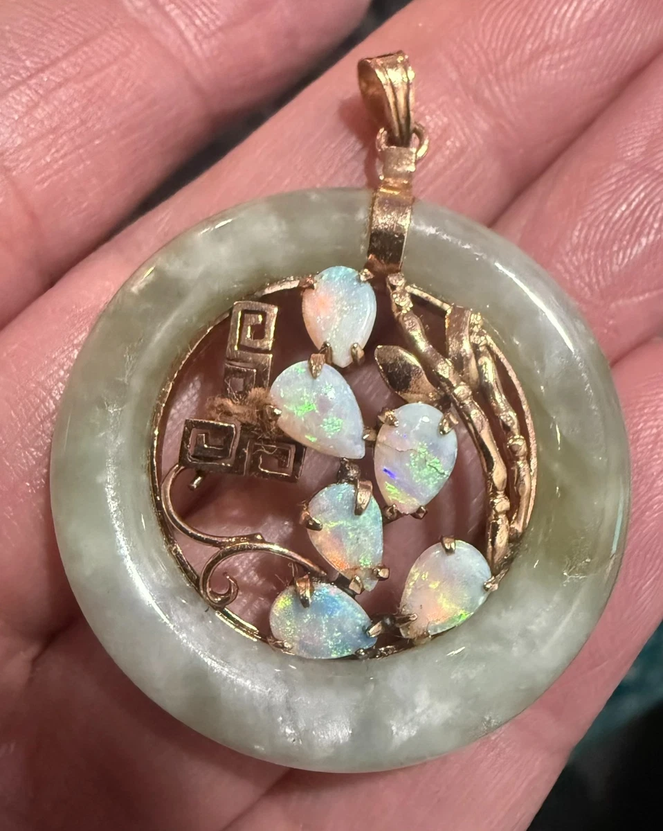 黄金玉中国古董项链和吊坠| eBay